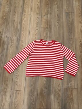 A New Day Red & White Stripped Sweater